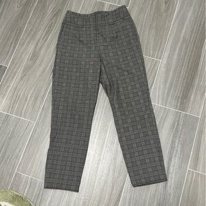 Express Women's Charcoal Plaid Dress Pants